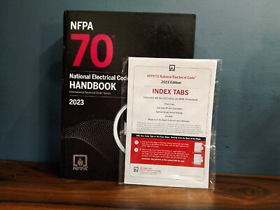 #ad NFPA 70 Handbook with Tabs 2023 Edition by National Fire Protection... $71.00