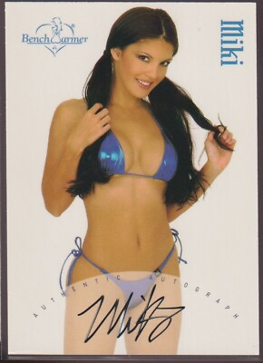 #ad 2003 Bench Warmer Hand Signed Auto *MIKI BLACK $19.99