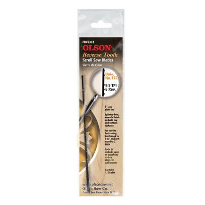 #ad Olson 5 in. Carbon Steel Scroll Saw Blade 9.8 TPI 12 pk $8.99