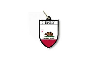 #ad keychain key chain ring flag national souvenir shield usa california C $6.44