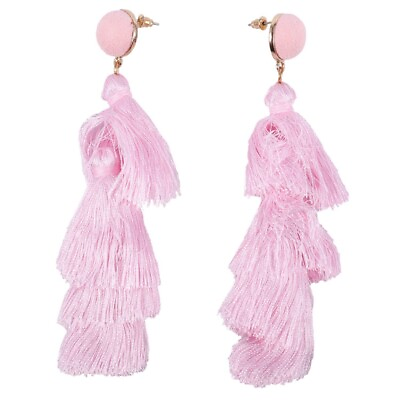 #ad Bohemian Tassel drop earring Jewelry Elegant Earrings for Women Fringing6051 $5.29