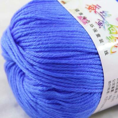 #ad AIPYARN 1Skeinsx50g Soft Cashmere Silk Velvet Baby Hand Knitting Crochet Yarn 24 $4.79