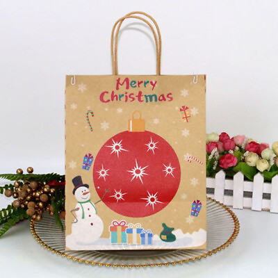 6PCs Bag Christmas Cookie Bags Bags for Shop Store Kids Christmas Bags $12.55