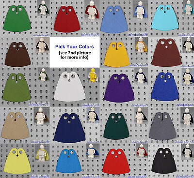 #ad Cloth Cape For LEGO Minifigures PICK YOUR COLORS Fabric Robe Cloak Star Wars $6.99