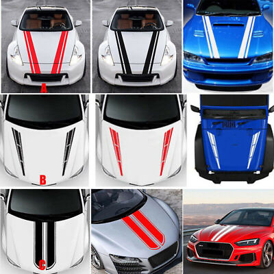 #ad Racing Hood Stripes Decal Vinyl Stickers for Car SUV Truck Universal Fit NEW $6.43
