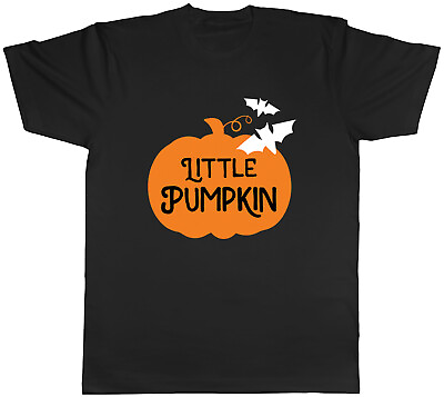#ad Little Pumpkin Mens T Shirt Spooky Halloween Trick or Treat Tee Gift GBP 8.99