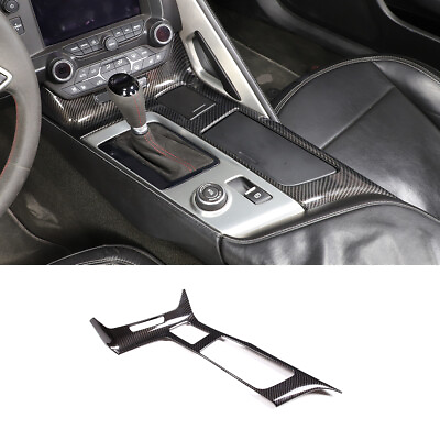 #ad ABS Carbon Kits Center Control Gear Panel Auto Part Trim For Corvette C7 2014 19 $36.99