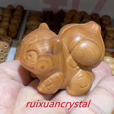 #ad 2quot; Natural Thuja wood Hand Carved Cartoon Children#x27;s gift Crystal Healing1pc $12.08
