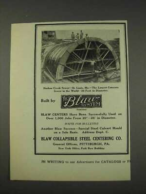 #ad 1910 Blaw Collapsible Steel Centering Ad Harlem Creek $19.99