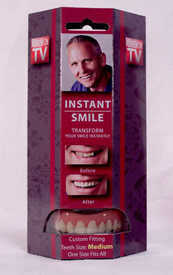 #ad Instant Smile Deluxe Teeth MEDIUM Top Fake Cosmetic Impression Material $14.95