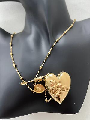 #ad Lana Del Rey Necklace Heart with Spoon LDR Merch Snakes Chain Serpent Pendent $29.99