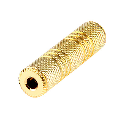 #ad SatelliteSale Auxiliary 3.5mm Jack Stereo Female to Female Gold Plated Coupler $5.95
