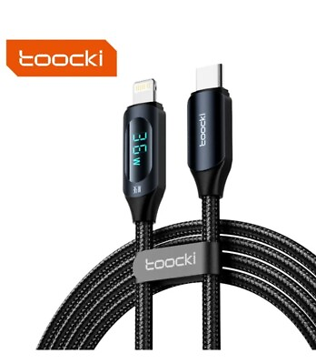 #ad 3Pack Toocki Super Fast Cable 6.6F 36W 3A Type Camp;L Cord Apple iPhone 11 12 13 14 $12.99