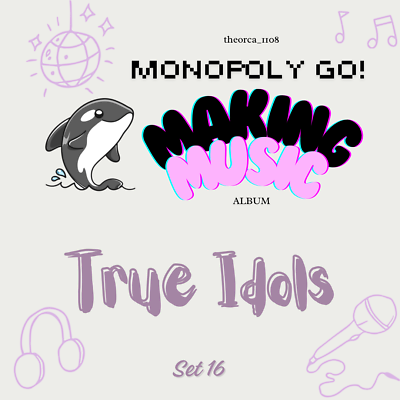 #ad Monopoly Go 5🌟 Stickers Set 16 True Idols READ DESCRIPTION $5.99