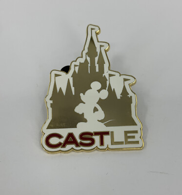 #ad WDW Cast Member Exclusive Castle Disney Official Trading Pin Mickey Gold $7.00