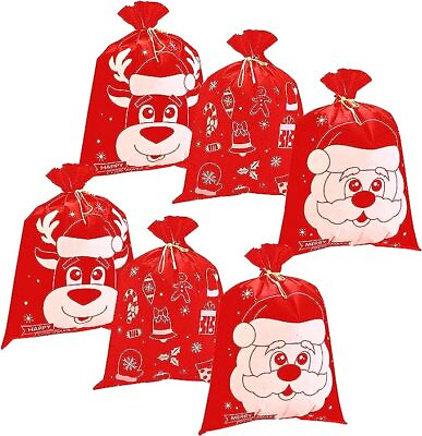 #ad #ad Giant Christmas Wrapping Gift Bags Jumbo Fabric Reusable Gift Giving Bags $23.99
