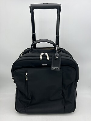 #ad Tumi Sydney Compact Wheeled Carry On Bag Inner Pockets 482905DO Black $219.00