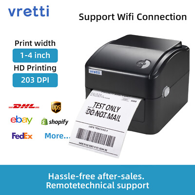 VRETTI Thermal Label Printer 4x6 Wireless Wifi Printer For UPSUSPSEtsyeBay $129.99