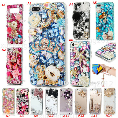 For ZTE Avid 579 Z5156CC Bling Gift Soft Phone Case Cover amp; wrist Crystals strap $9.99