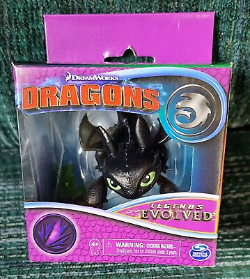 #ad NEW Dreamworks Dragons Legends Evolved Toothless Mini Figure $14.99
