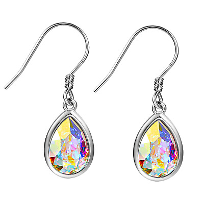 925 Sterling Silver Dangle Drop Earring Made with Swarovski Element Crystal Gift $16.14