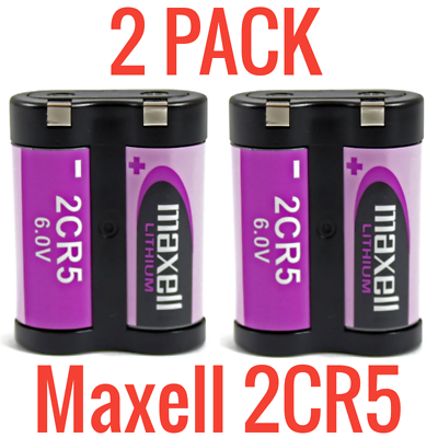 #ad #ad 2 Pack Maxell 6V 2CR5 Photo Camera Lithium Battery New DL45 KL2CR5 5032LC $6.99
