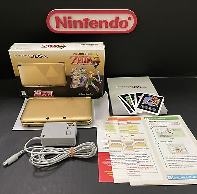#ad Nintendo 3DS XL Zelda A Link Between Worlds Limited Edition Console with Box CIB $399.99