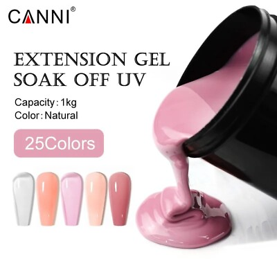 #ad Canni Nail Extension Gel Soak Off UV LED Nail Art Polish Bulk Solid Colors 1KG $152.10