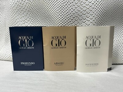 #ad Giorgio Armani Perfume Spray Sample Sets *Choose your Favorite* $12.98