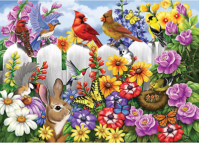 #ad 5D Colorful Diamond Painting Kits for AdultsNorthern CardinalRabbitFlower Dia $9.39