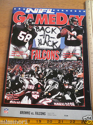 #ad NFL Game Day Program Atlanta Falcons vs Cleveland Browns 1992 Deion Sanders $12.00