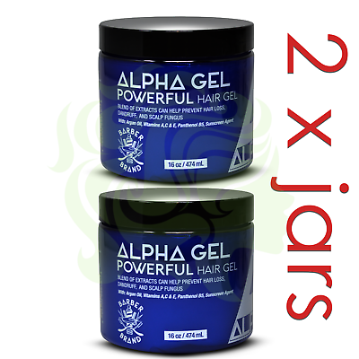 #ad Alpha Gel Blue Hair Styling Gel 2 x Jars 2 Pack $26.94