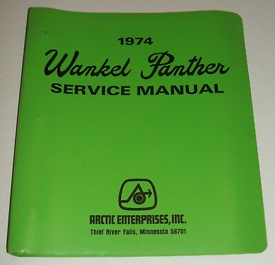 #ad Arctic Cat 1974 Panther Wankel Service Manual $121.04