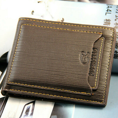 #ad Fashion Men#x27;s Bifold Leather Wallet ID Credit Card Holder Billfold Purse Clutch $7.89