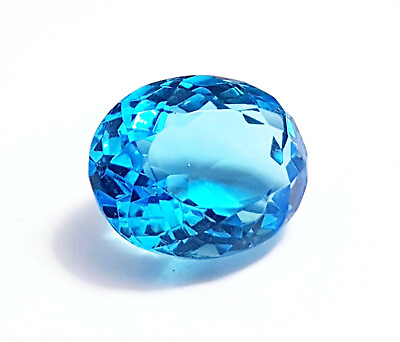 #ad 16.40 Ct Natural Brazil Ocean Blue Aquamarine Oval Cut Loose Gemstone $28.42