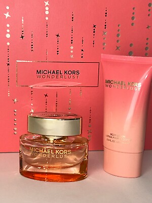 #ad #ad Michael Kors WONDERLUST Perfume Gift Set Spray Bottle 1.0 Fl Oz Body Lotion 2.5 $49.99