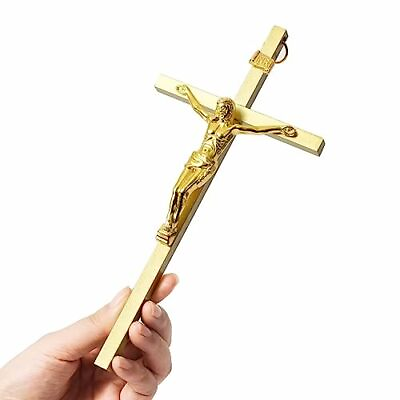 #ad Crucifix Wall Cross Metal Slender Catholic Crosses Cross Wall Décor for Y... $28.96