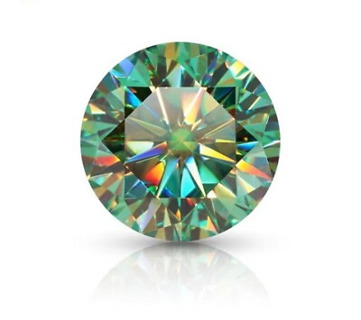 #ad AAA 1Ct Natural Diamond Round Green Color Cut D Grade VVS1 1 Free Gift $21.00
