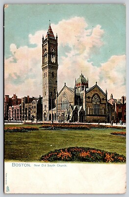 #ad Boston New Old South Church UP Undivided Postcard $7.75