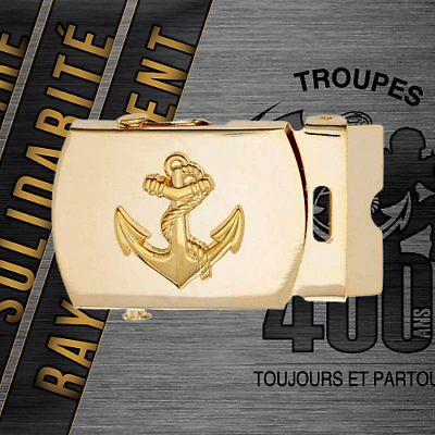 #ad TROUPES DE MARINE Boucle de ceinture militaire TDM Commando FS amp; Armées EUR 9.95