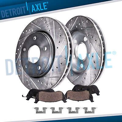 #ad Rear Drilled Disc Rotors Brake Pads for 2007 2008 2010 Ford Edge Lincoln MKX $101.78