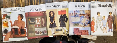 #ad Lot of 5 Dress Clothing Patterns McCalls Simplicity Butterick $31.90