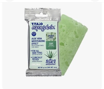 #ad T.TAiO Esponjabon Aloe Vera Soap Sponge 1 Pack $8.99