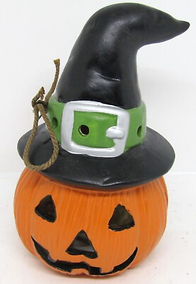 #ad Ceramic Witch Pumpkin Halloween Light Potpourri Decor. Meaures 6.5quot; X 4quot;. $9.50
