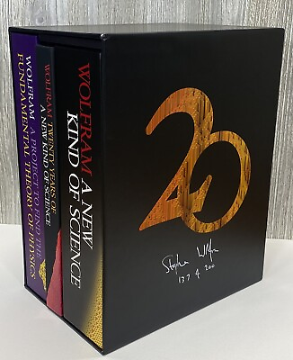 #ad A New Kind of Science 20th Anniversary Limited Ed. Signed Boxed Set Wolfram $245.00