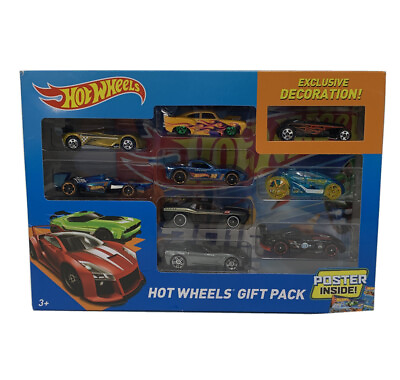 #ad Hot Wheels 9 Car Gift Pack with Exclusive Decorated Car and Poster 828 $8.98