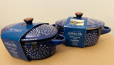 #ad Covered Oval 🥘 Casseroles 9 Oz. By Sterling Home :La Dolce Vita $35.00