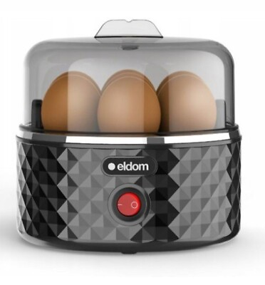 #ad Electric Egg Cooker With Tray Eldom Hard Boiled Cooking Device Kitchen Tool EU $75.99