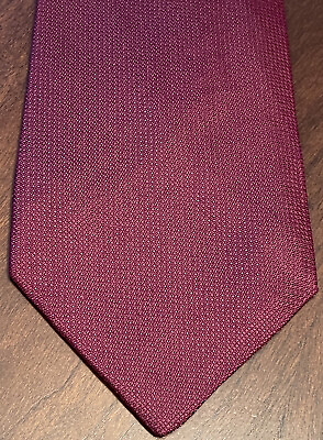 #ad Vintage Barneys Ny Worth And Worth Burgundy Hand Made Men’s Tie Made In Spain $35.99