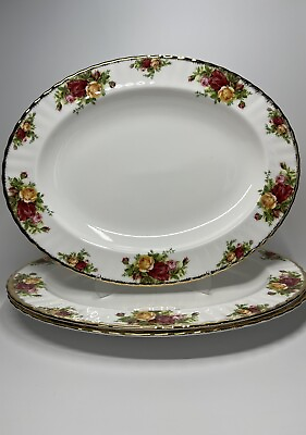 #ad Royal Albert quot;Old Country Rosesquot; Bone China 13.5quot; Serving Platter “BRAND NEW” $45.00